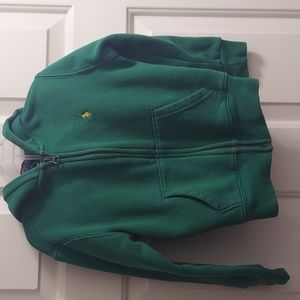 Green ralph Lauren Zipup hoodie.